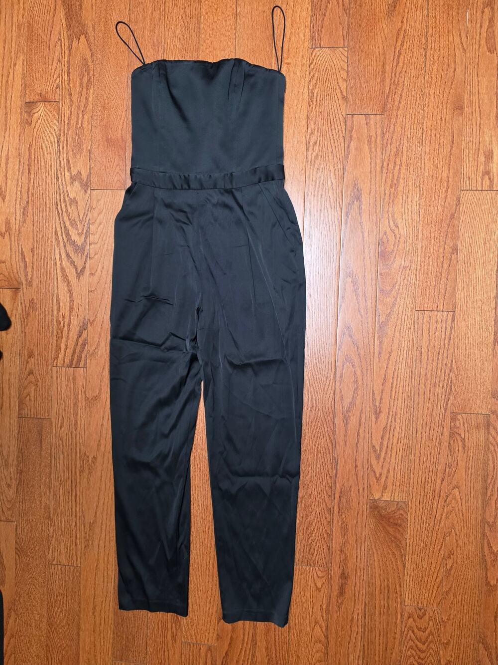 Alice + Olivia Strapless Black Wide-Leg Jumpsuit 6
